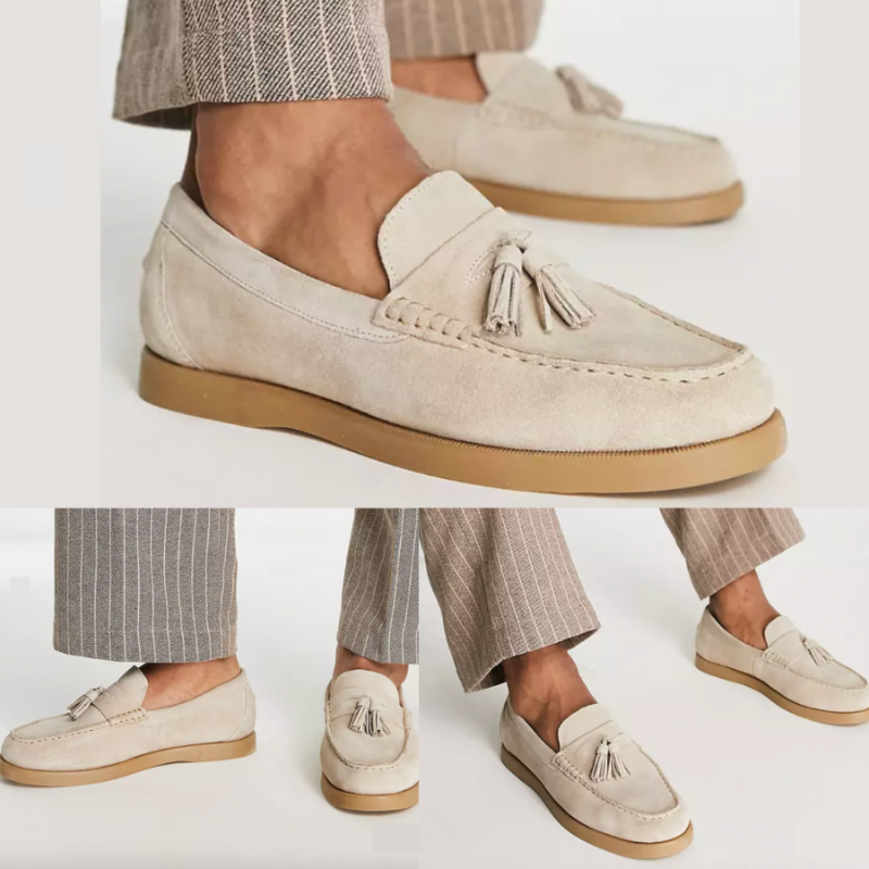 Stylish Men's Brown Loafers | High-Quality Material, Versatile 1