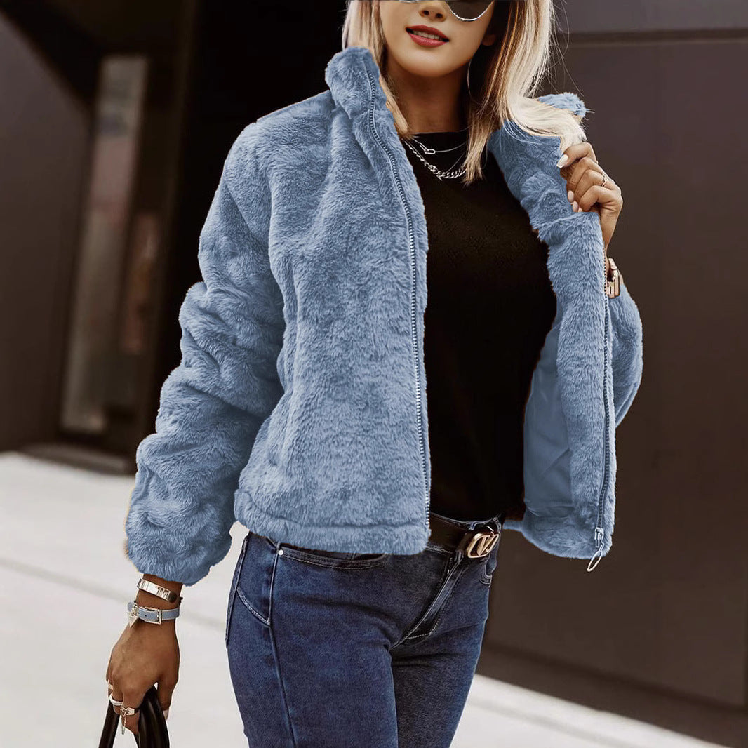 Talia Women's Jacket | Soft Teddy Bomber, Lightly Oversized Winter Coat 1