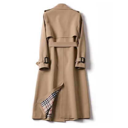 Talia Women's Trench Coat | Double-Breasted, Belted Waist, Classic Lapel 6