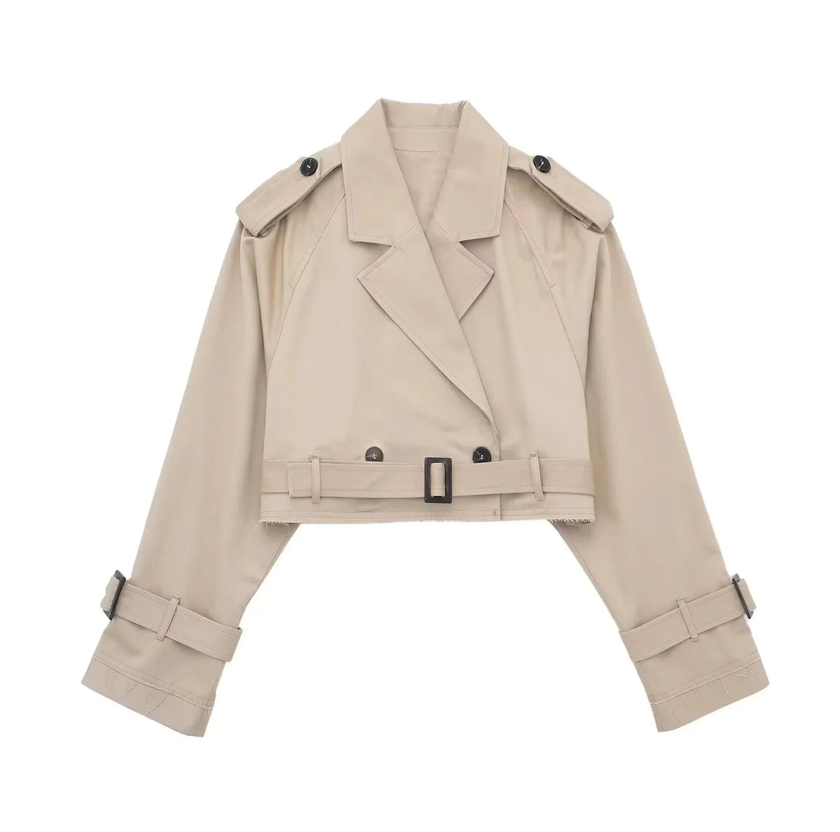 Talia Women's Trench Coat | Modern Fit, Short Length, Lapel Collar 0