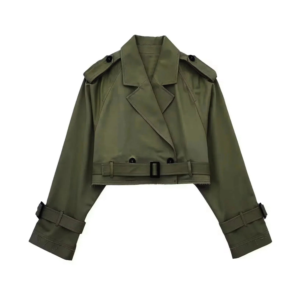 Talia Women's Trench Coat | Modern Fit, Short Length, Lapel Collar 5