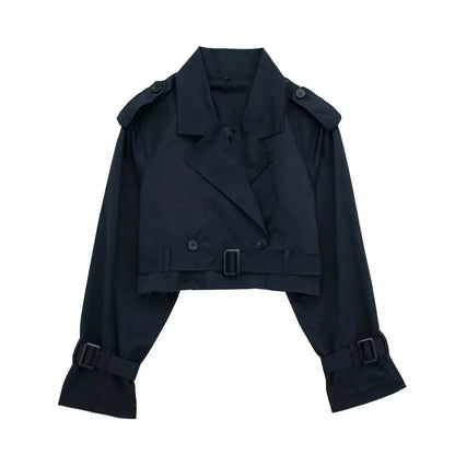 Talia Women's Trench Coat | Modern Fit, Short Length, Lapel Collar 6