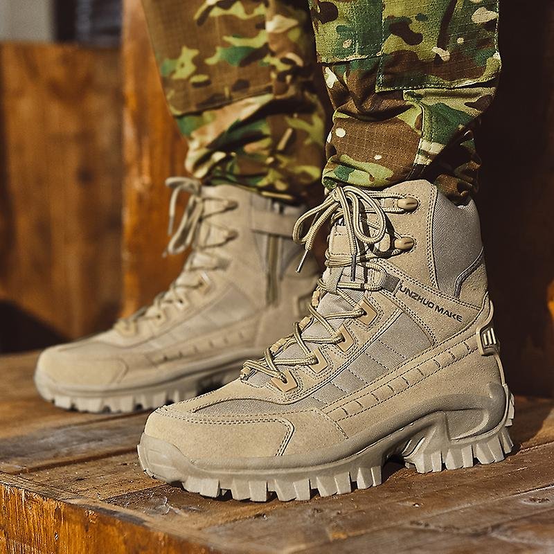 Talon Men's Tactical Work Boots | Waterproof Suede, Non-Slip Safety Boots 1