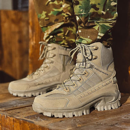 Talon Men's Tactical Work Boots | Waterproof Suede, Non-Slip Safety Boots 1