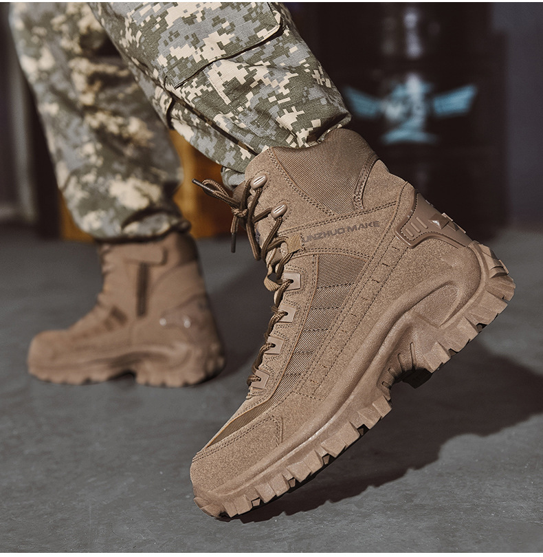 Talon Men's Tactical Work Boots | Waterproof Suede, Non-Slip Safety Boots 4