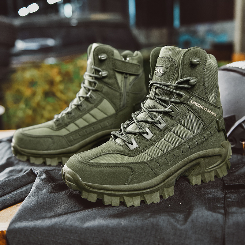 Talon Men's Tactical Work Boots | Waterproof Suede, Non-Slip Safety Boots 5