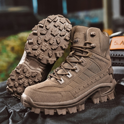 Talon Men's Tactical Work Boots | Waterproof Suede, Non-Slip Safety Boots 6
