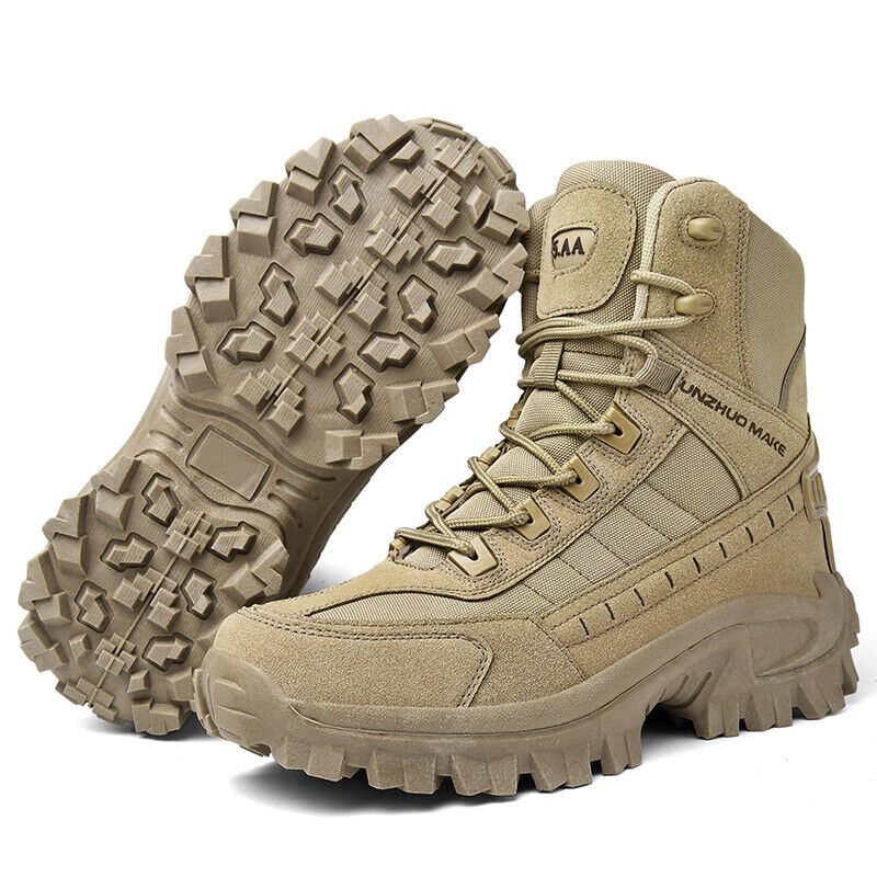 Talon Men's Tactical Work Boots | Waterproof Suede, Non-Slip Safety Boots 7