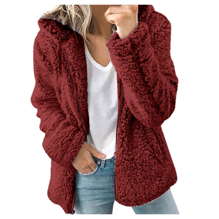 Tara Women's Fleece Jacket | Cozy Teddy Fabric, Casual Outerwear 7