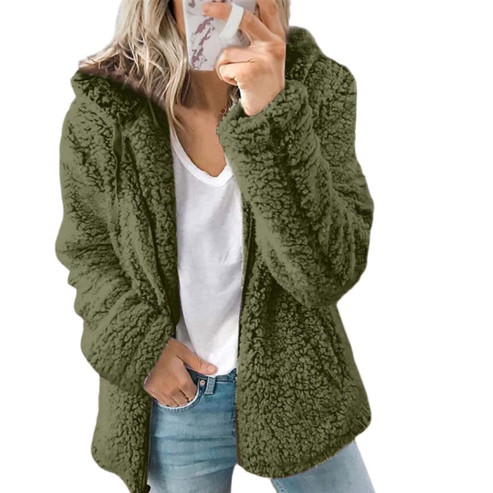 Tara Women's Fleece Jacket | Cozy Teddy Fabric, Casual Outerwear 8