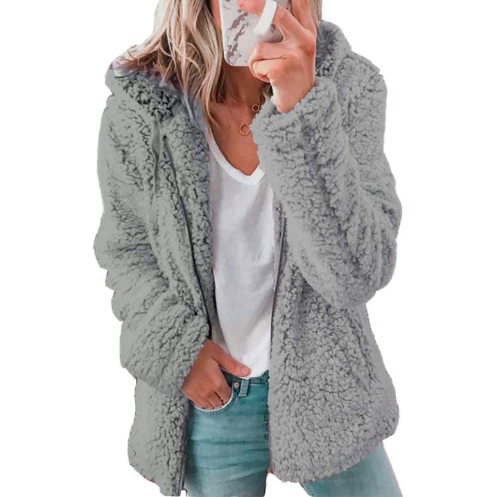 Tara Women's Fleece Jacket | Cozy Teddy Fabric, Casual Outerwear 9