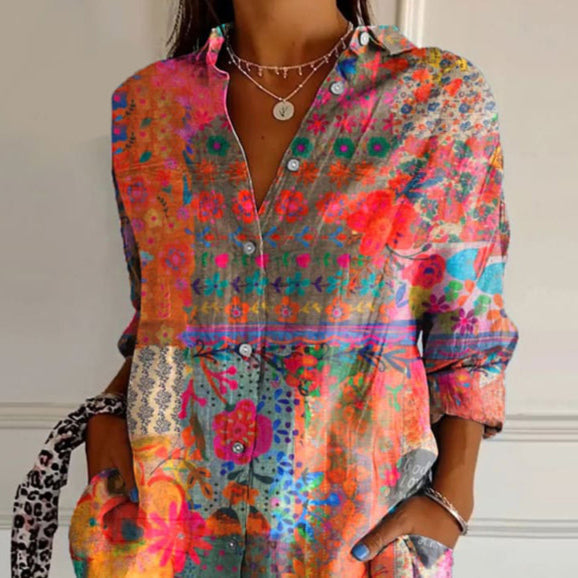 Tara Women's Floral Blouse | Lightweight Fabric, Elegant Design 1