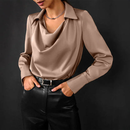 Tessa Women's Blouse | Satin Fabric, Modern Elegance 0