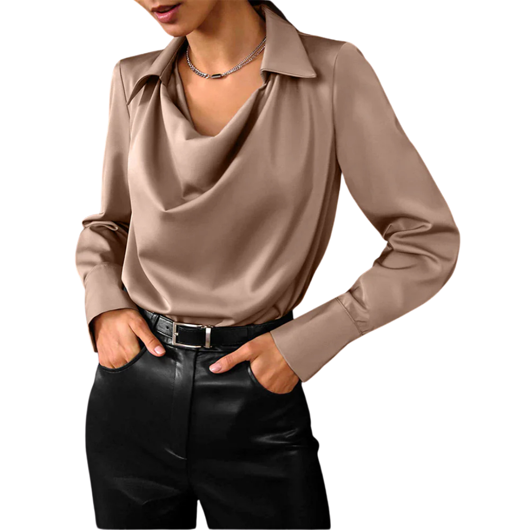 Tessa Women's Blouse | Satin Fabric, Modern Elegance 2