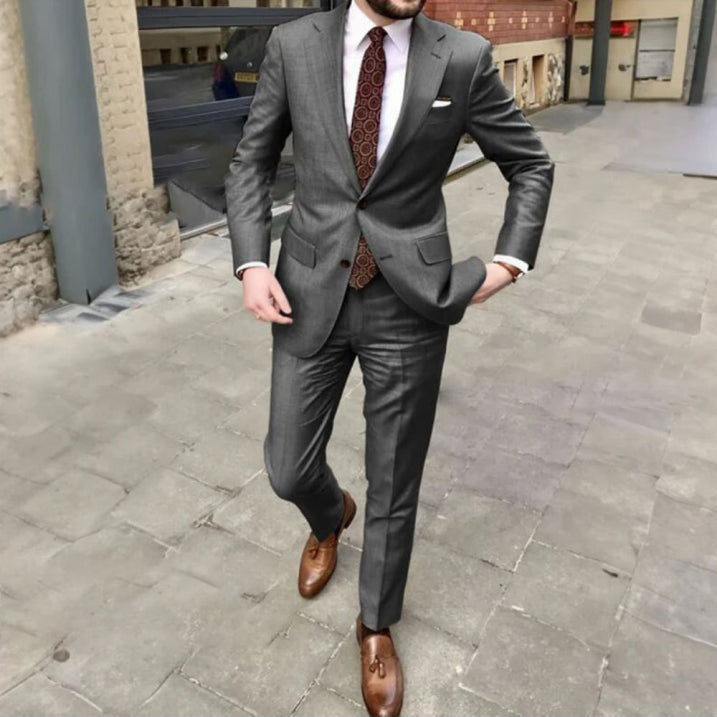 Tim Formal Men's Suit | Classic Two-Piece Design, Elegant Black Suit for Weddings 1
