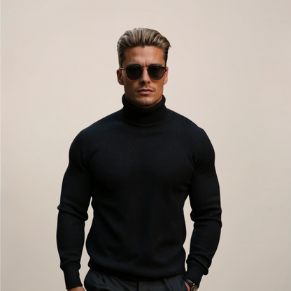 Tim Men's Turtleneck Sweater | Smooth Knit, Modern Fit 1