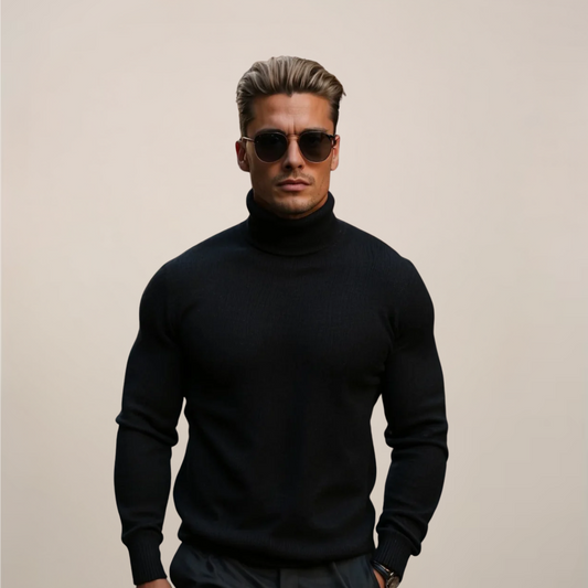 Tim Men's Turtleneck Sweater | Smooth Knit, Modern Fit 1