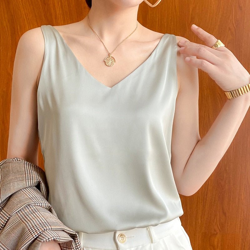 Tina Women's Tank Top | Soft Silk, Elegant Design 5