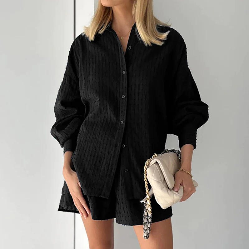 Tina Women's Two Piece Set | Button-Down Top & Casual Shorts, Summer Ready Co Ord 1