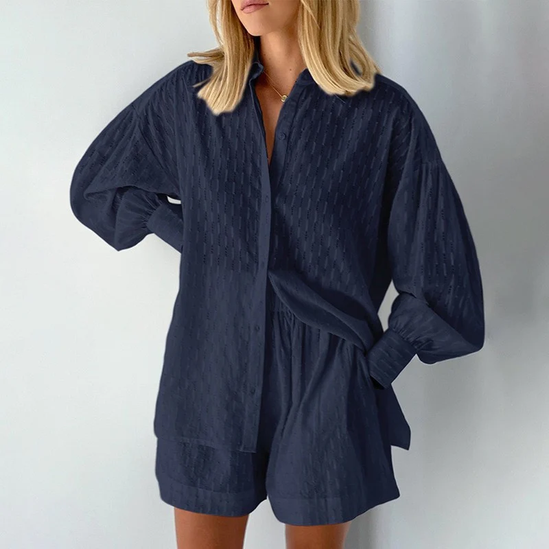 Tina Women's Two Piece Set | Button-Down Top & Casual Shorts, Summer Ready Co Ord 3