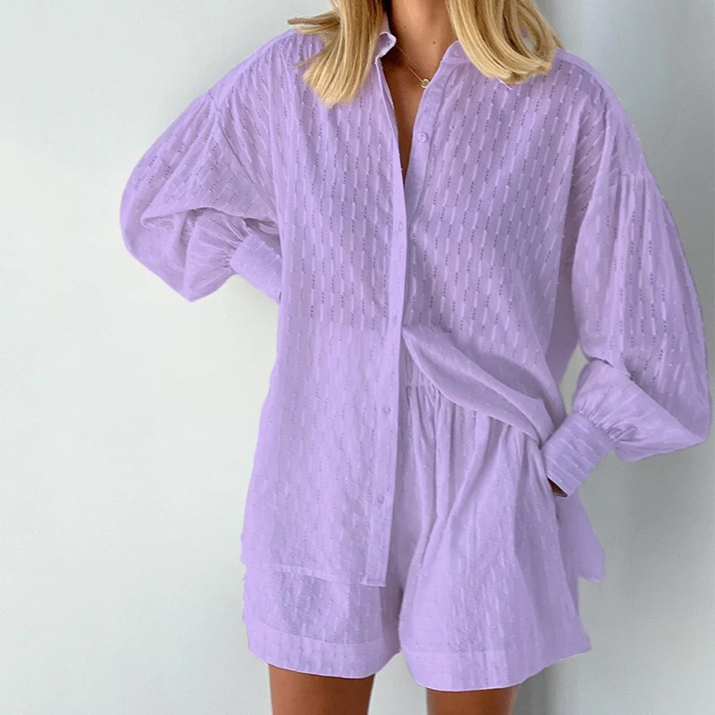 Tina Women's Two Piece Set | Button-Down Top & Casual Shorts, Summer Ready Co Ord 5