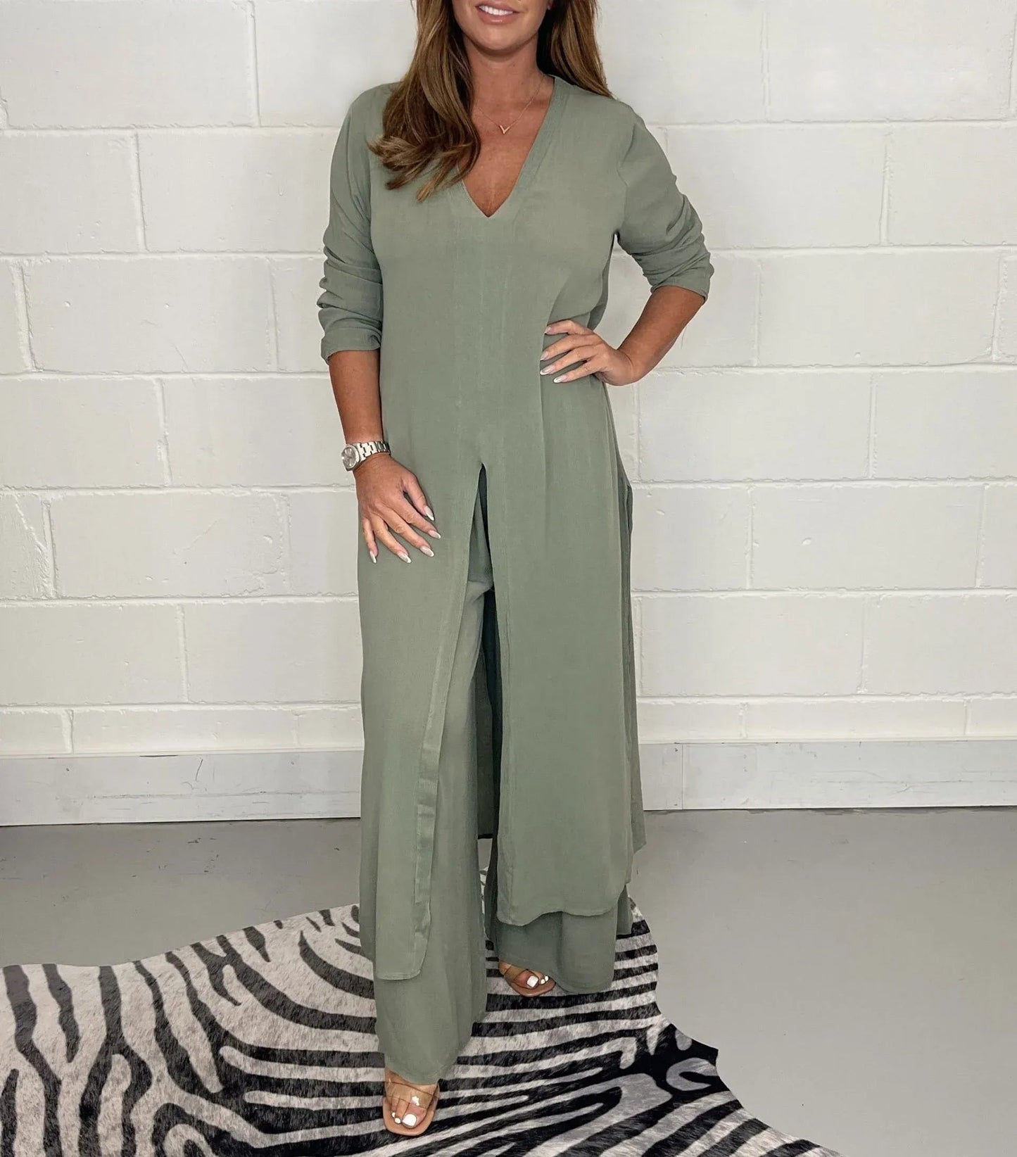 Tina Women's Two Piece Set | Modern Casual Style 0