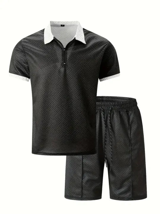 Tino Men's Summer Set | V-Neck, Short Sleeve 0