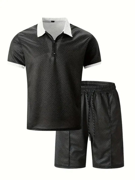 Tino Men's Summer Set | V-Neck, Short Sleeve 0