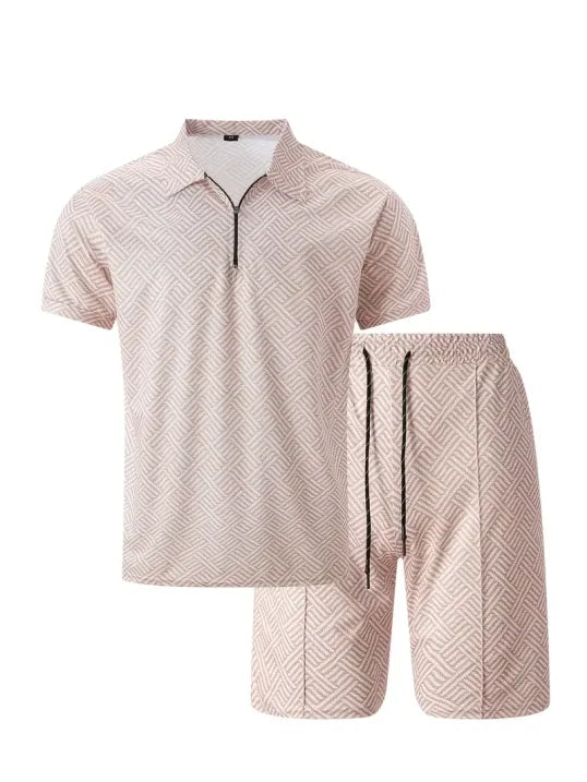 Tino Men's Summer Set | V-Neck, Short Sleeve 4