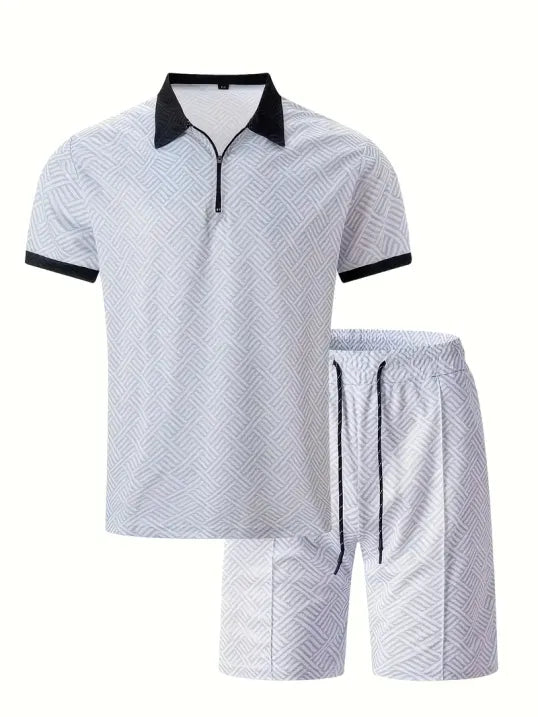 Tino Men's Summer Set | V-Neck, Short Sleeve 5