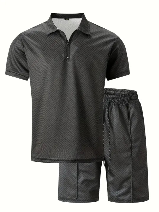 Tino Men's Summer Set | V-Neck, Short Sleeve 7