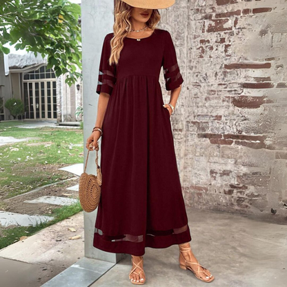 Trixie Women's Maxi Dress | Cotton Blend, Elegant Silhouette 10