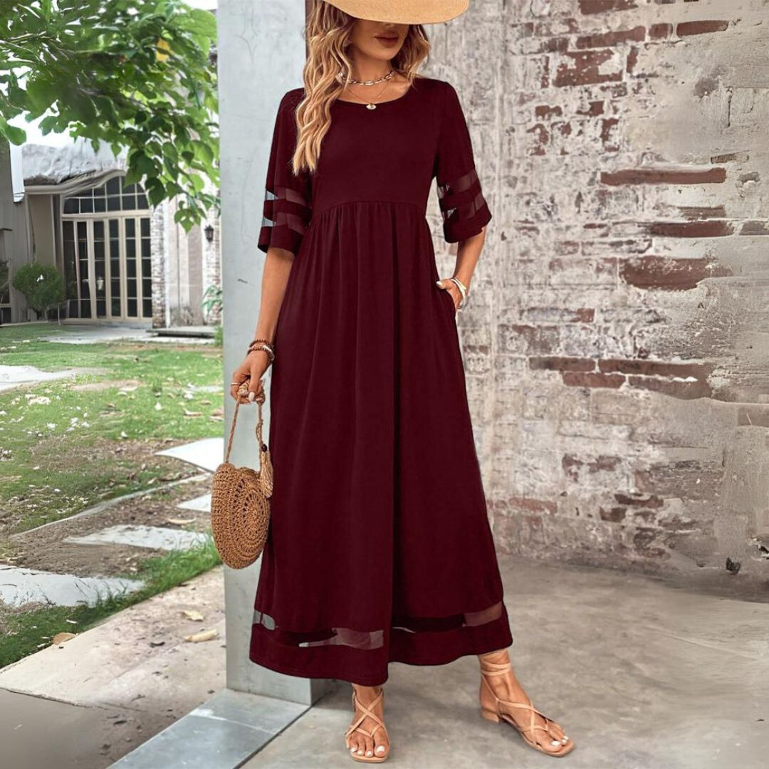 Trixie Women's Maxi Dress | Cotton Blend, Elegant Silhouette 3