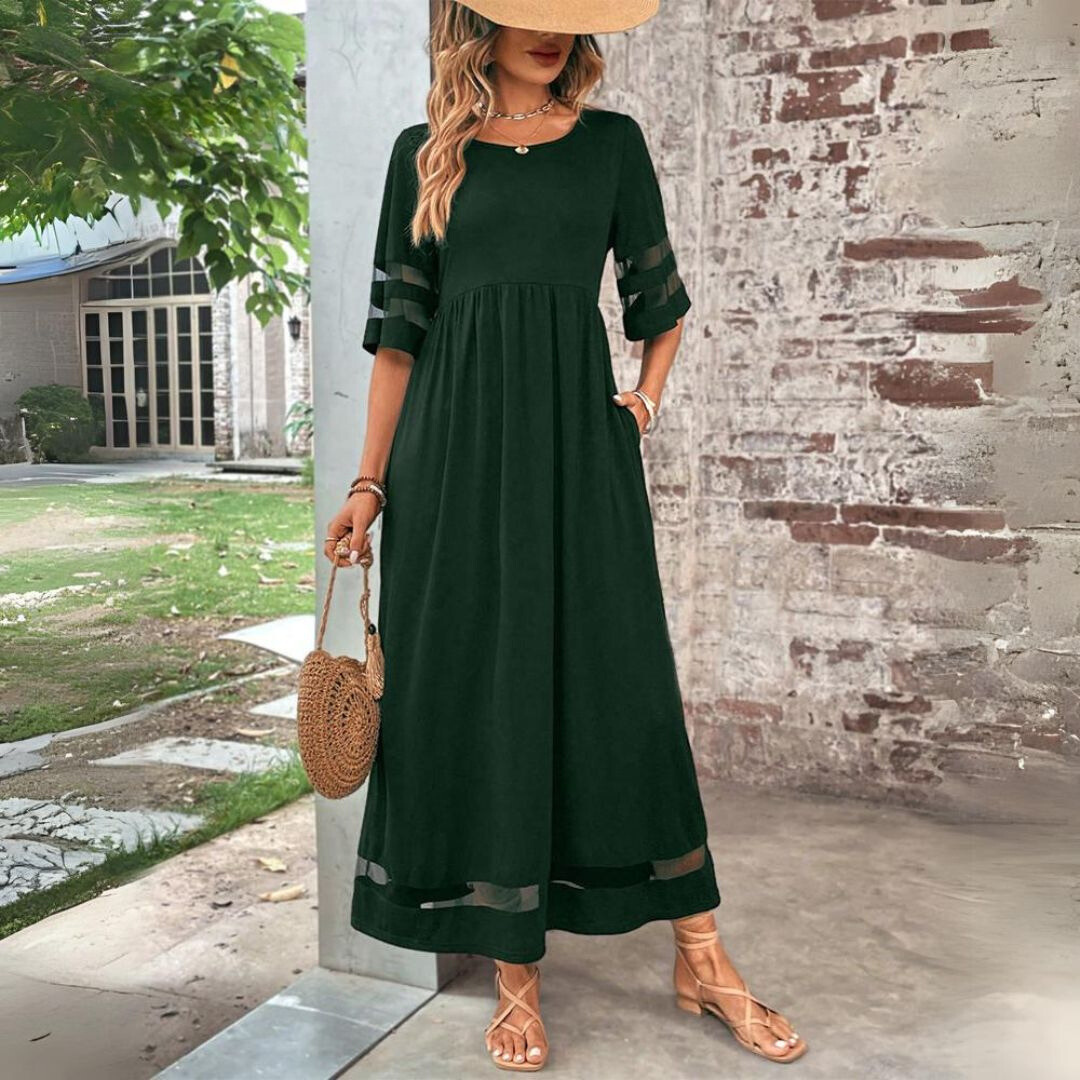 Trixie Women's Maxi Dress | Cotton Blend, Elegant Silhouette 9