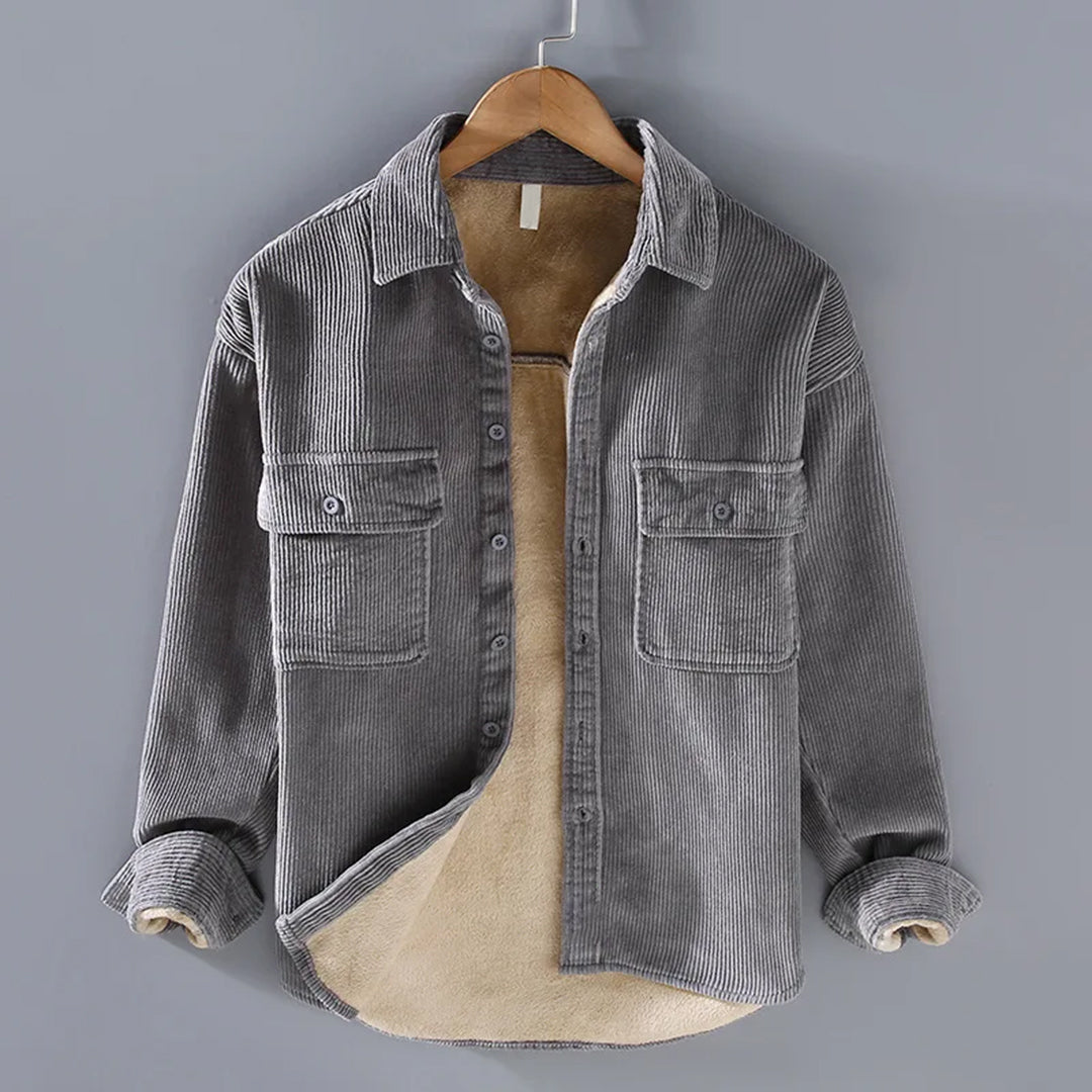 Troy Men's Winter Jacket | Classic Corduroy with Fleece Lining 2