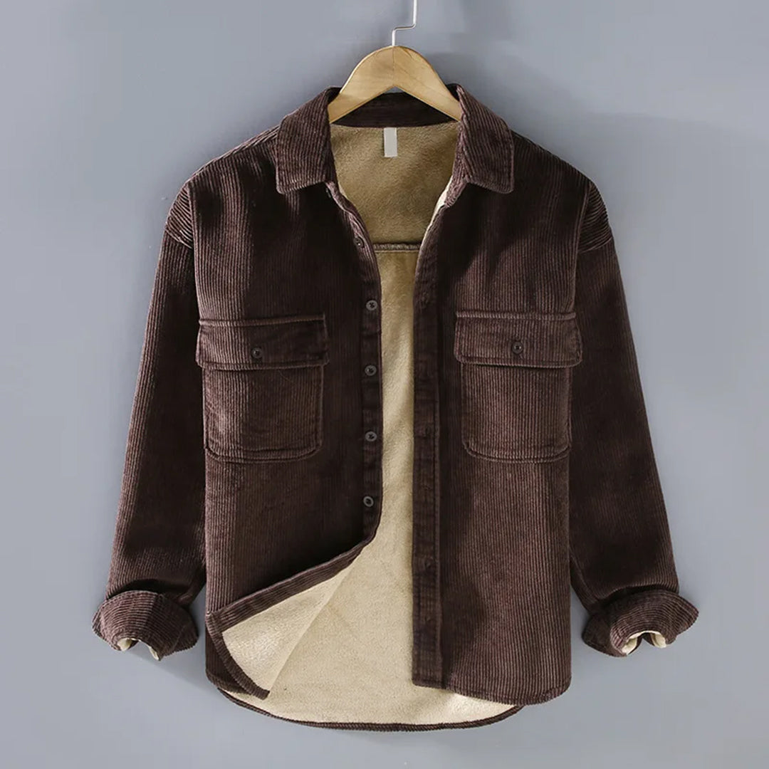 Troy Men's Winter Jacket | Classic Corduroy with Fleece Lining 3