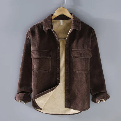 Troy Men's Winter Jacket | Classic Corduroy with Fleece Lining 3