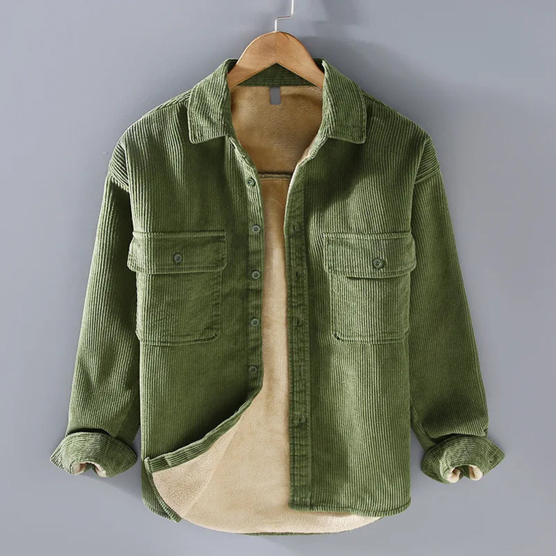 Troy Men's Winter Jacket | Classic Corduroy with Fleece Lining 4