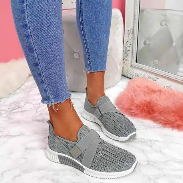 Vela Women's Slip-On Sneakers | Velcro Fastening, Comfort & Style 0