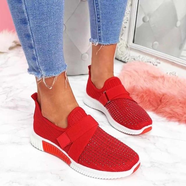 Vela Women's Slip-On Sneakers | Velcro Fastening, Comfort & Style 10