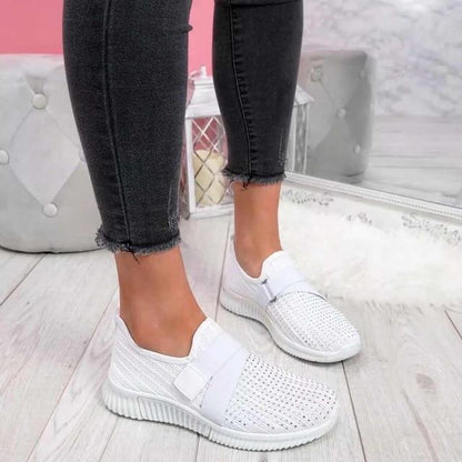 Vela Women's Slip-On Sneakers | Velcro Fastening, Comfort & Style 11