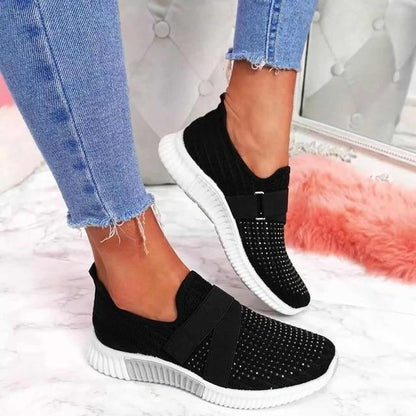 Vela Women's Slip-On Sneakers | Velcro Fastening, Comfort & Style 7