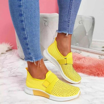 Vela Women's Slip-On Sneakers | Velcro Fastening, Comfort & Style 8