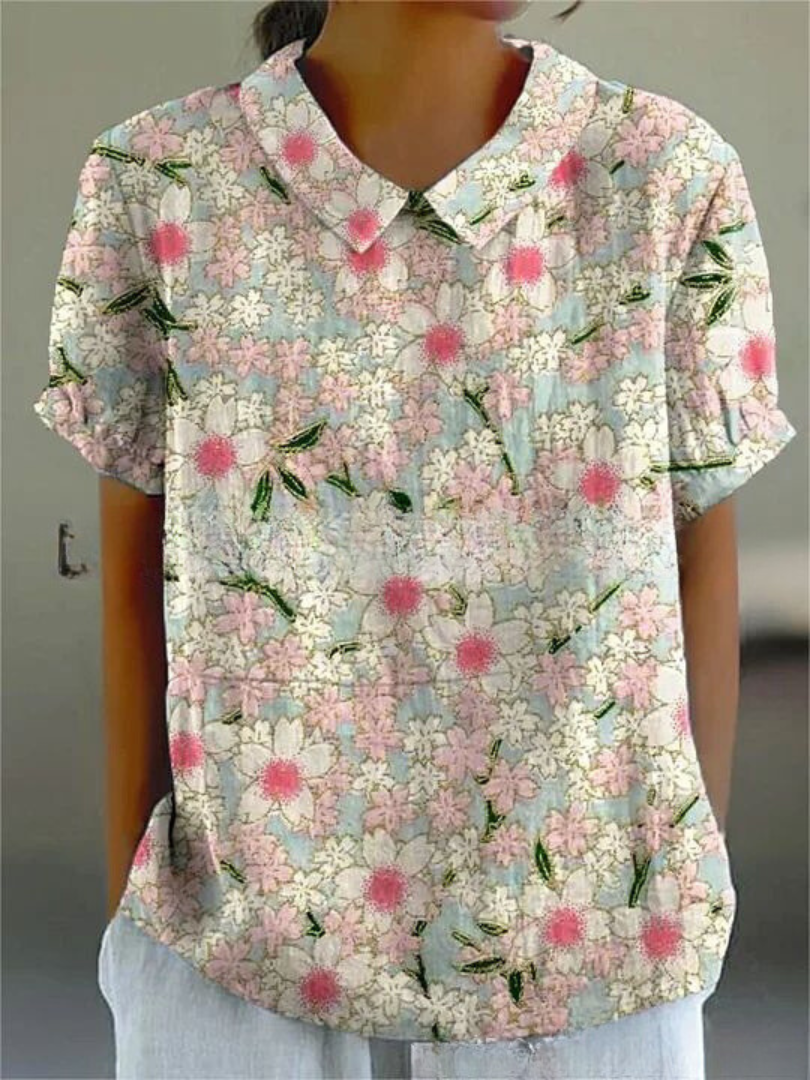 Vera Women's Blouse | Vintage Floral Design, Casual Fit 6