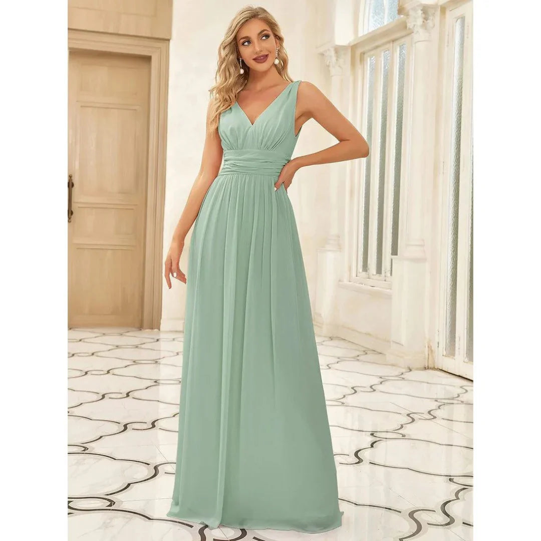 Vera Women's Maxi Dress | Elegant V-Neck, Versatile for Summer and Formal Events 0