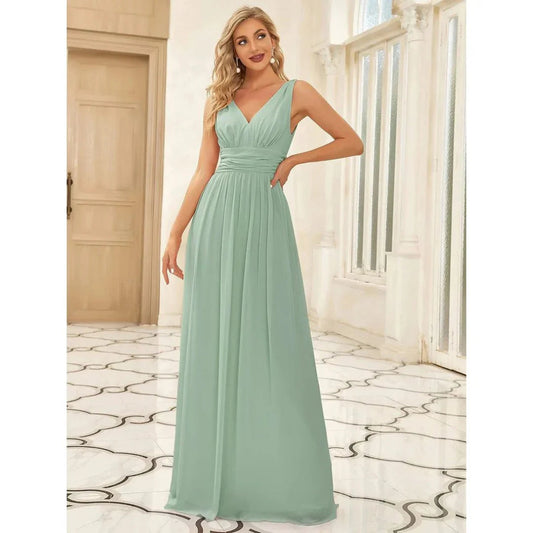 Vera Women's Maxi Dress | Elegant V-Neck, Versatile for Summer and Formal Events 0