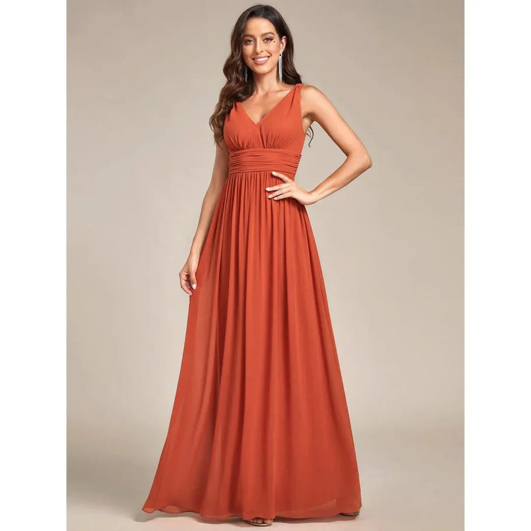 Vera Women's Maxi Dress | Elegant V-Neck, Versatile for Summer and Formal Events 2