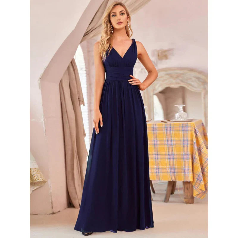 Vera Women's Maxi Dress | Elegant V-Neck, Versatile for Summer and Formal Events 3
