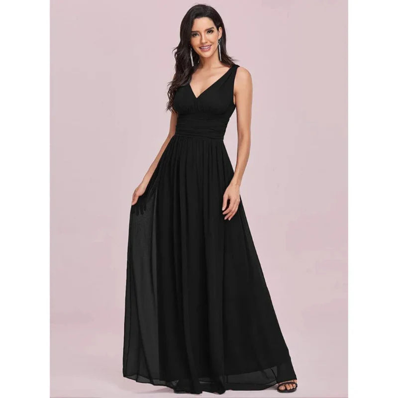 Vera Women's Maxi Dress | Elegant V-Neck, Versatile for Summer and Formal Events 4