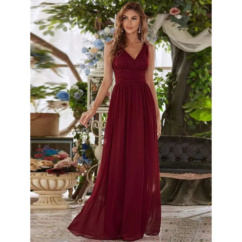 Vera Women's Maxi Dress | Elegant V-Neck, Versatile for Summer and Formal Events 5